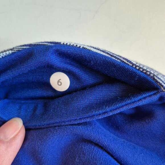 Lululemon Wunder Under Crop Space Dye Twist Sapphire Blue Multi Size 6 - Picture 6 of 7